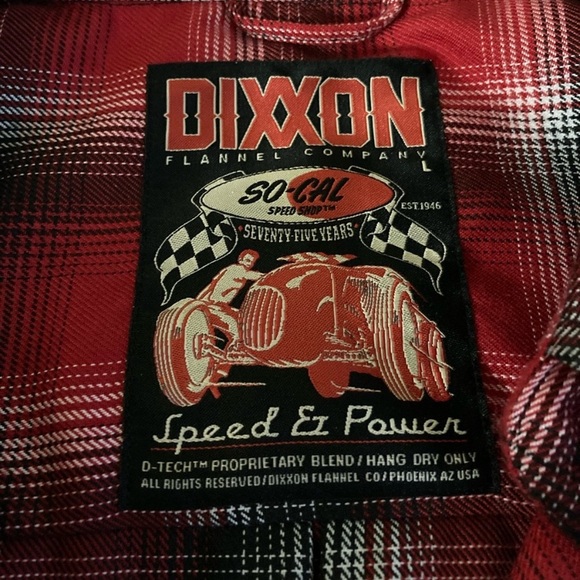 Dixxon So-Cal Speed Shop Flannel Large - Picture 6 of 10